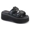 DemoniaCult - EMILY100 Slippers - Zwart Product image